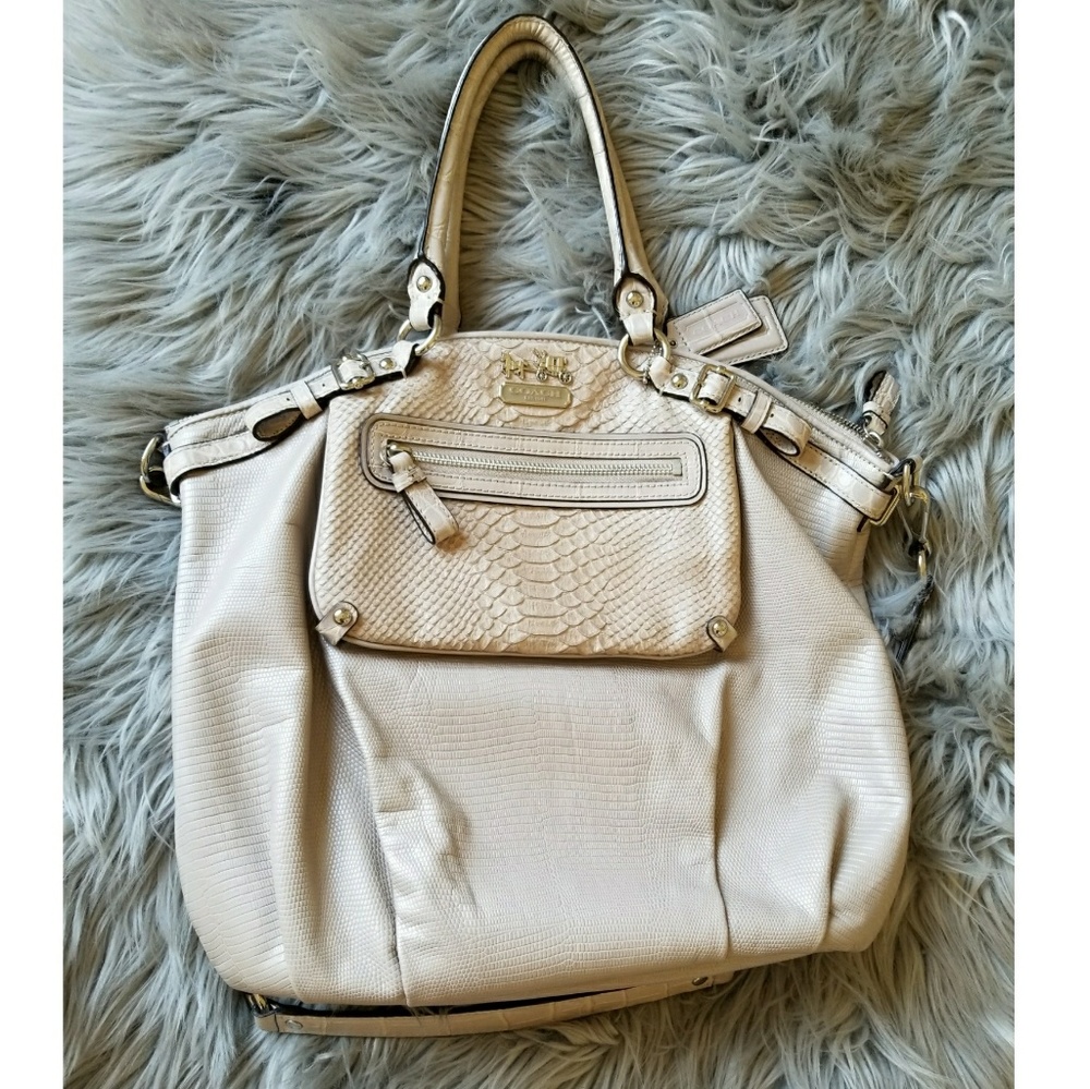 COACH Snakeskin Lindsay Bag
